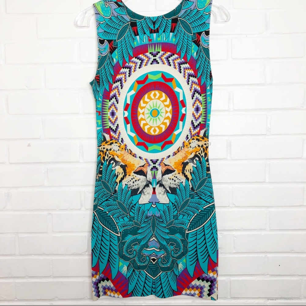 Mara Hoffman Fitted Mini Dress Jungle Trip Medium - Picture 5 of 10